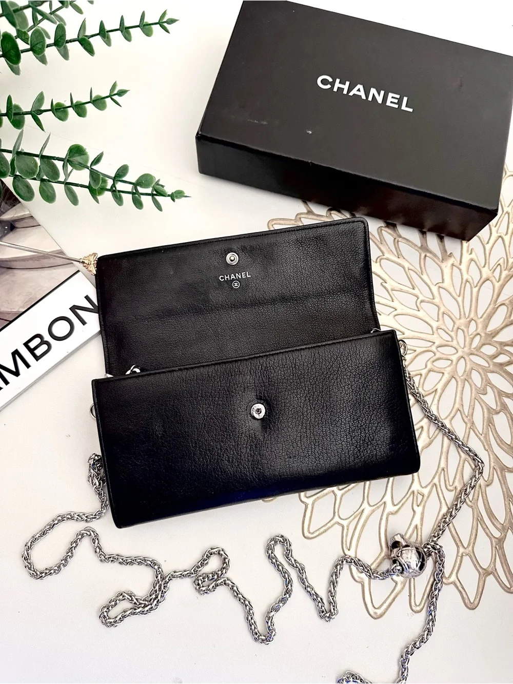 Chanel Lucky Clover Motif Calfskin Wallet